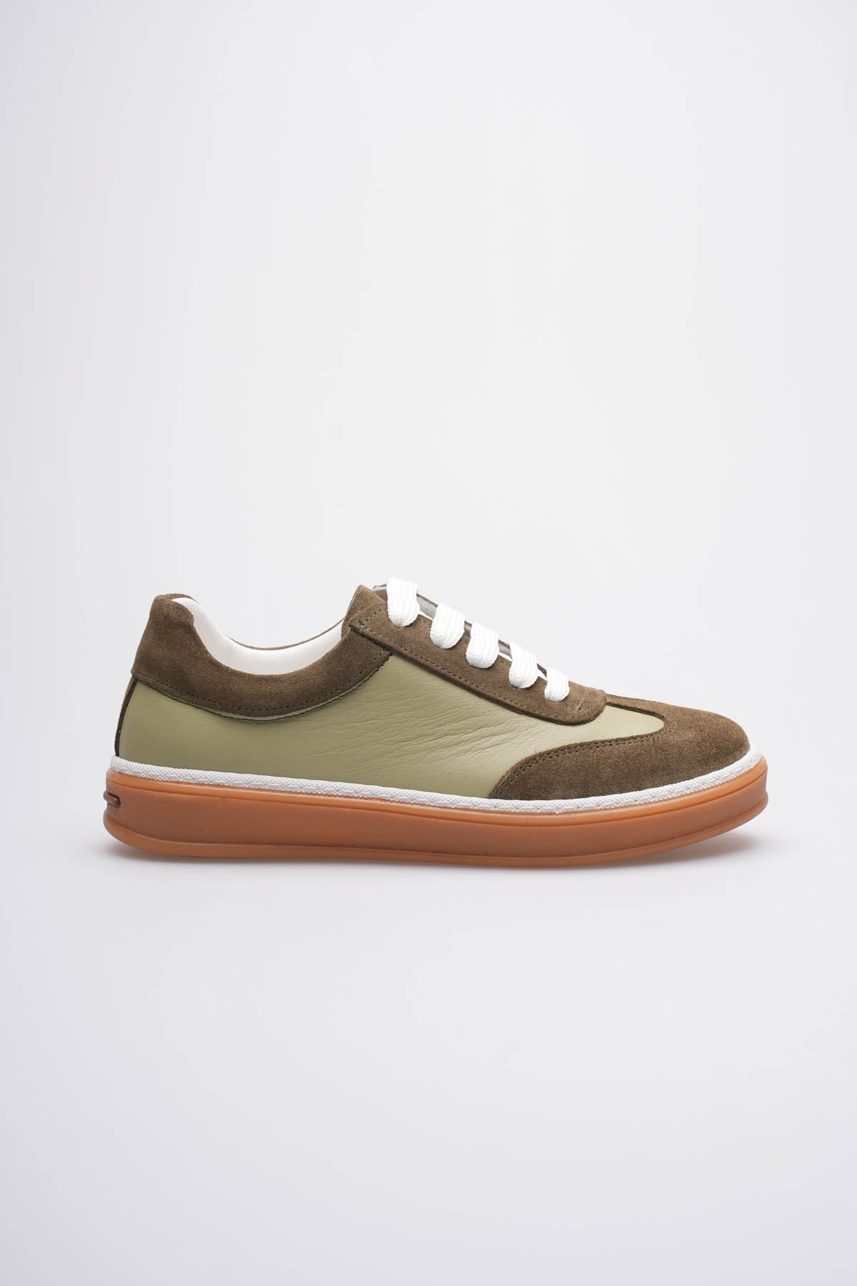 REDONDO SHOES GREEN LEATHER