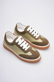 REDONDO SHOES GREEN LEATHER
