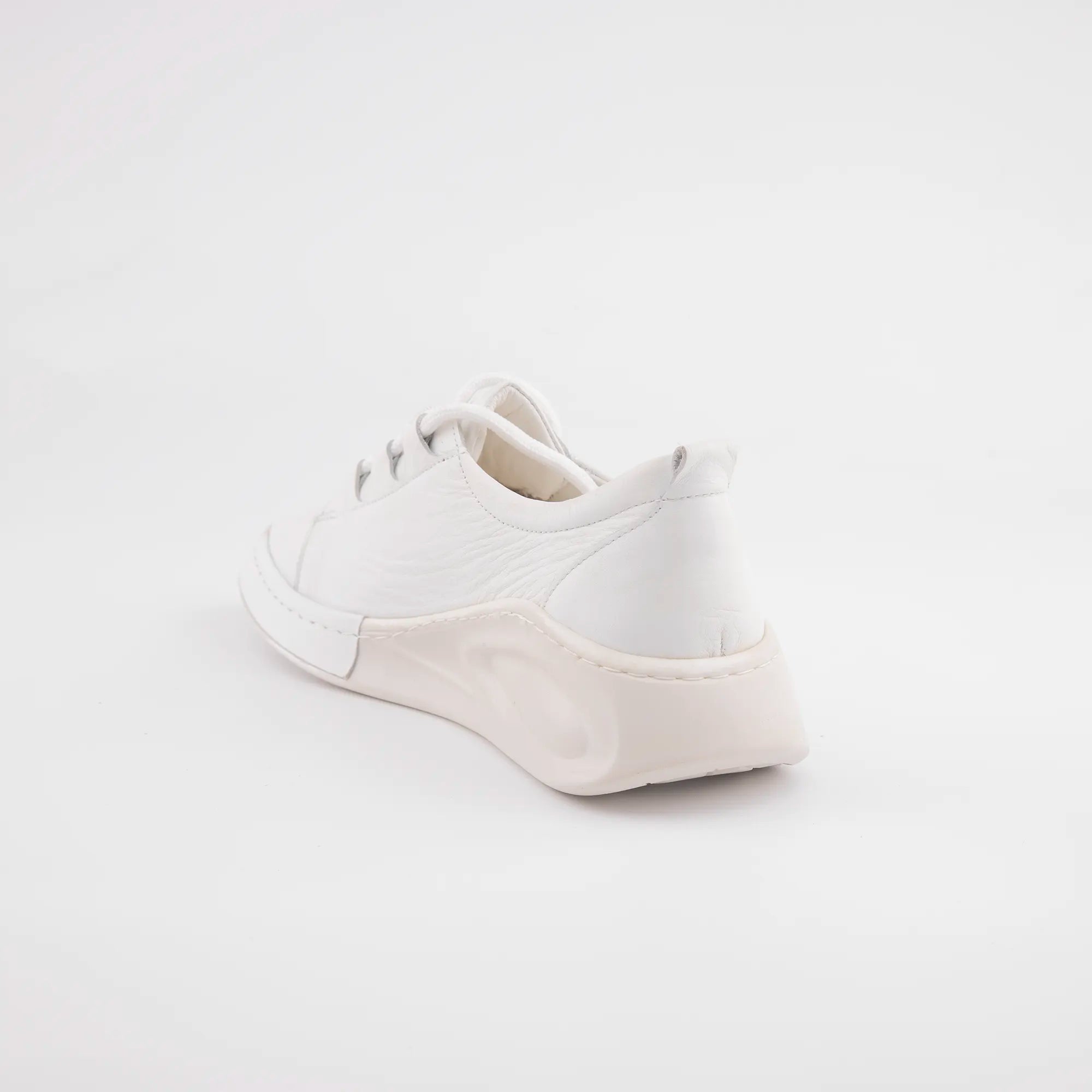 MrCalvano Carmel White Leather Women Shoes