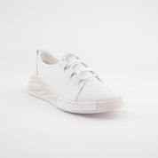 MrCalvano Carmel White Leather Women Shoes