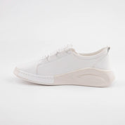 MrCalvano Carmel White Leather Women Shoes