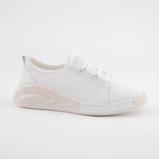 MrCalvano Carmel White Leather Women Shoes