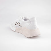 MrCalvano Laguna Beach White Leather Comfort Shoes