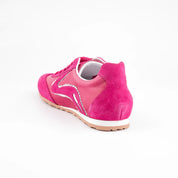 MrCalvano Fuchsia Leather Low-Profile Trainer