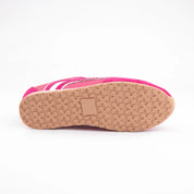 MrCalvano Fuchsia Leather Low-Profile Trainer