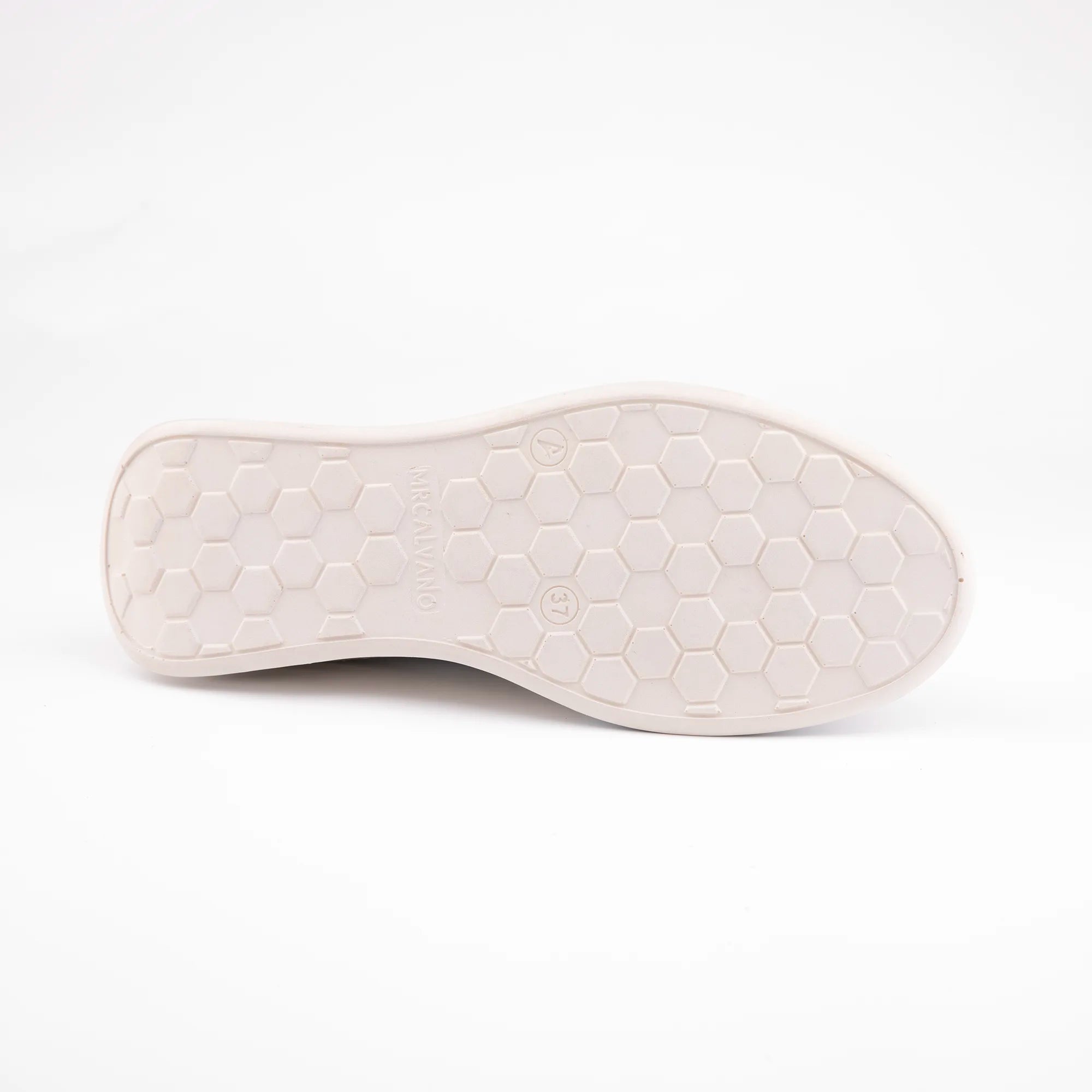 MrCalvano Marina Del Rey White Leather Comfort Women Shoes