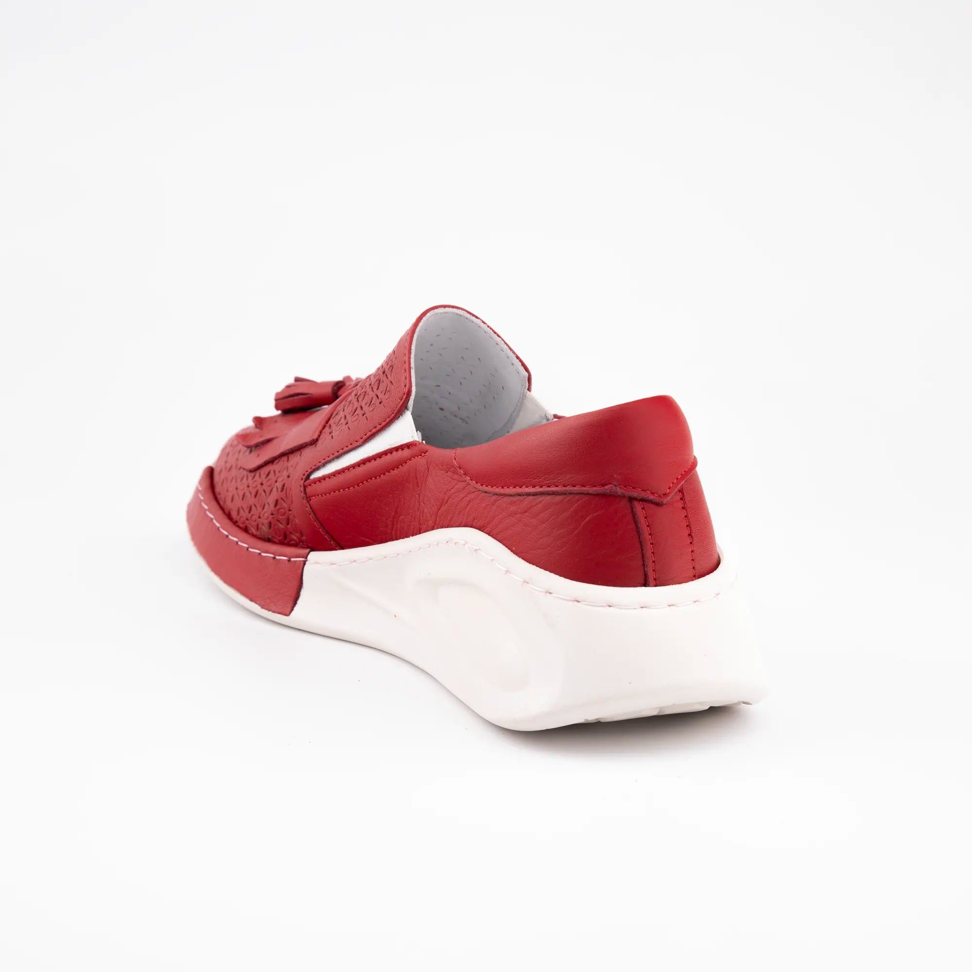 MrCalvano Newport Beach Red Comfort Women's Shoes