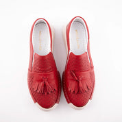 MrCalvano Newport Beach Red Comfort Women's Shoes