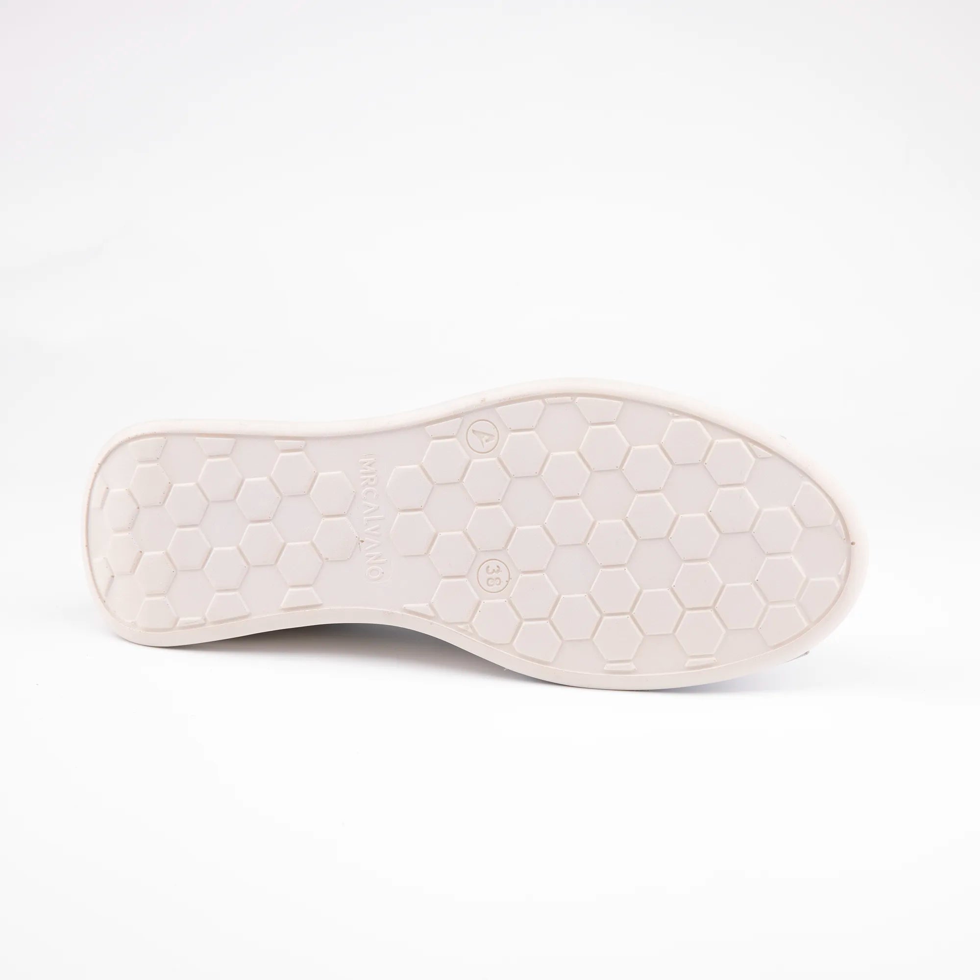 MrCalvano Newport Beach White Leather Women's Shoes