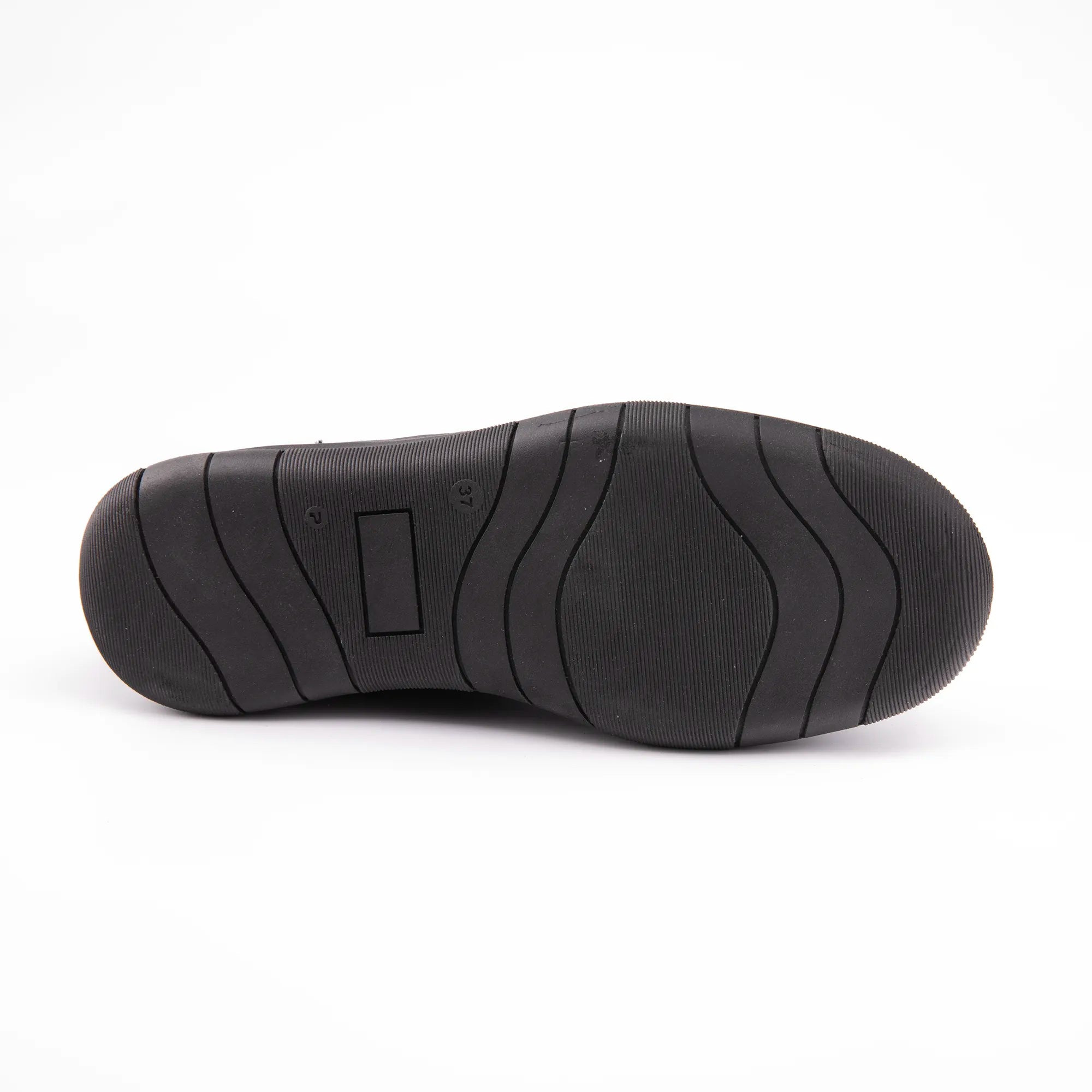 MrCalvano Palm Springs Black Casual Leather Women's Shoes