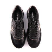 MrCalvano Palm Springs Black Casual Leather Women's Shoes
