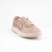 MrCalvano Palm Springs Cream Leather Casual Women's Shoes