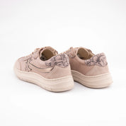 MrCalvano Palm Springs Cream Leather Casual Women's Shoes