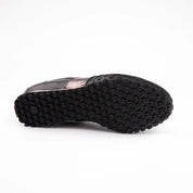MrCalvano Pebble Beach Black Leather Women's Sneakers