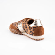 MrCalvano Pebble Beach Leopard Gold Women's Sneaker