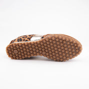 MrCalvano Pebble Beach Leopard Gold Women's Sneaker