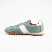 MrCalvano Pebble Beach Mint Leather Women's Sneakers