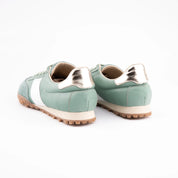 MrCalvano Pebble Beach Mint Leather Women's Sneakers