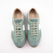 MrCalvano Pebble Beach Mint Leather Women's Sneakers