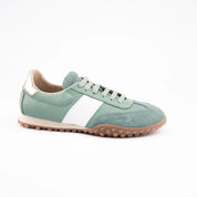 MrCalvano Pebble Beach Mint Leather Women's Sneakers