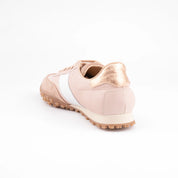 MrCalvano Pebble Beach Salmon Leather Women's Sneakers
