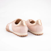 MrCalvano Pebble Beach Salmon Leather Women's Sneakers