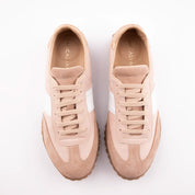 MrCalvano Pebble Beach Salmon Leather Women's Sneakers