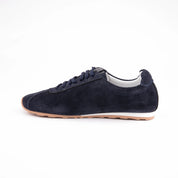 MrCalvano Pismo Beach Navy Leather Women's Sneaker