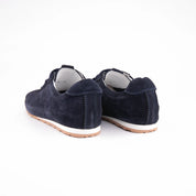 MrCalvano Pismo Beach Navy Leather Women's Sneaker