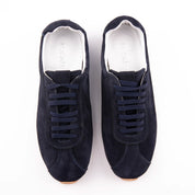 MrCalvano Pismo Beach Navy Leather Women's Sneaker