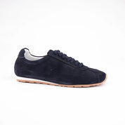 MrCalvano Pismo Beach Navy Leather Women's Sneaker