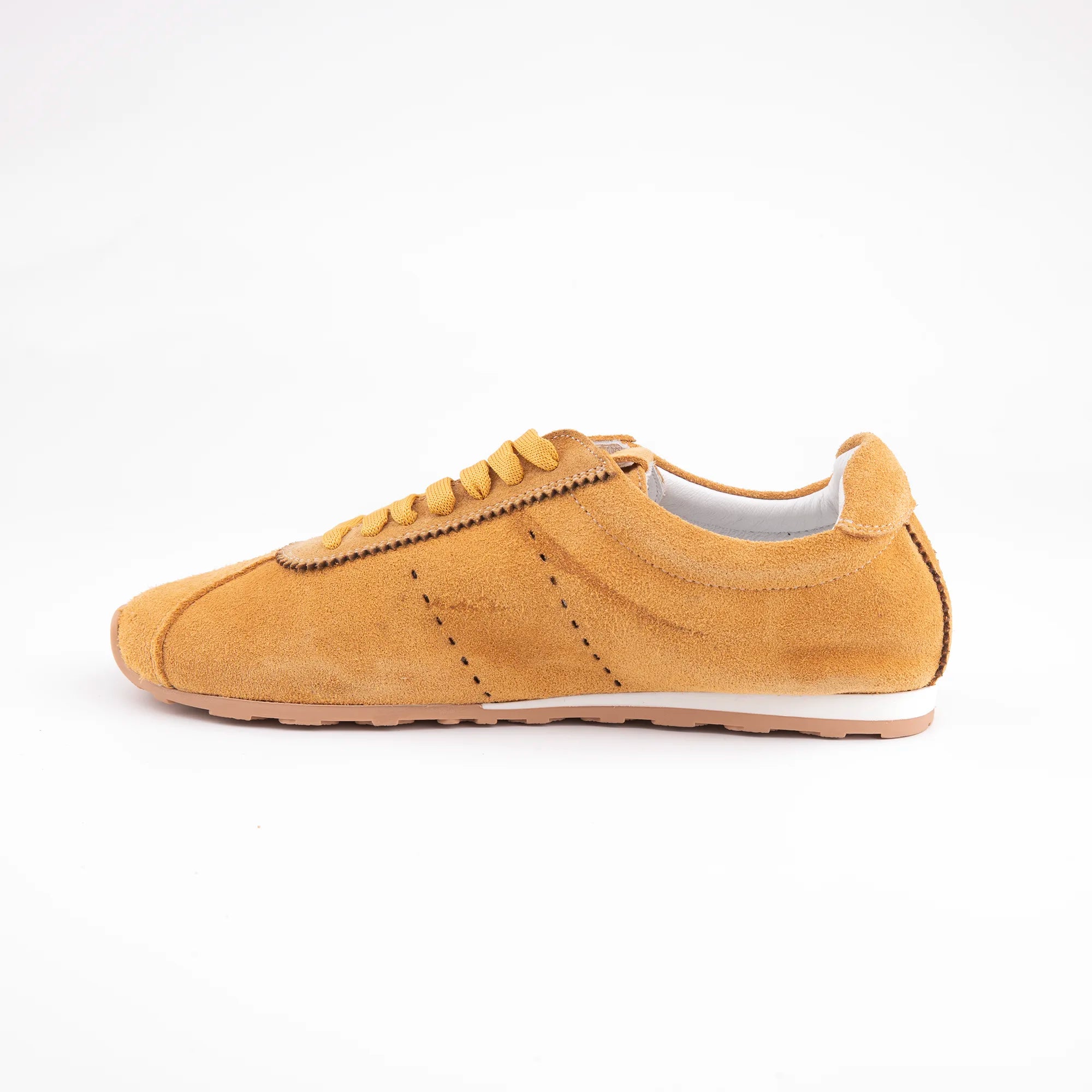 MrCalvano Pismo Beach Tan Leather Women's Sneaker
