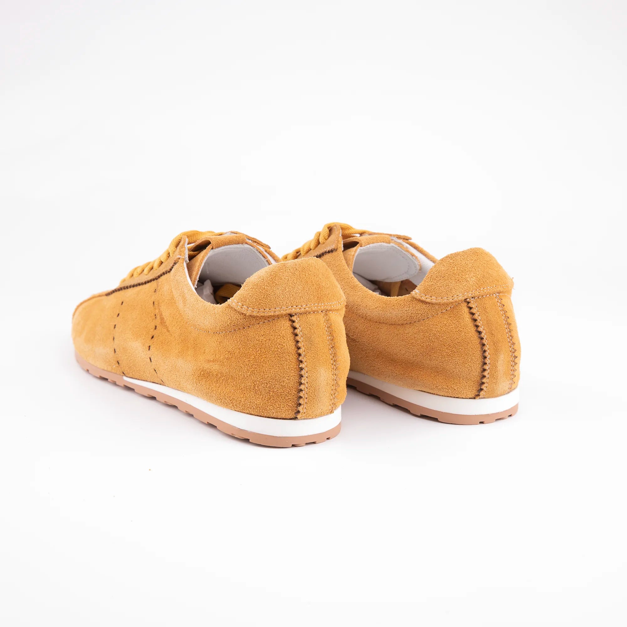 MrCalvano Pismo Beach Tan Leather Women's Sneaker