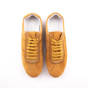 MrCalvano Pismo Beach Tan Leather Women's Sneaker