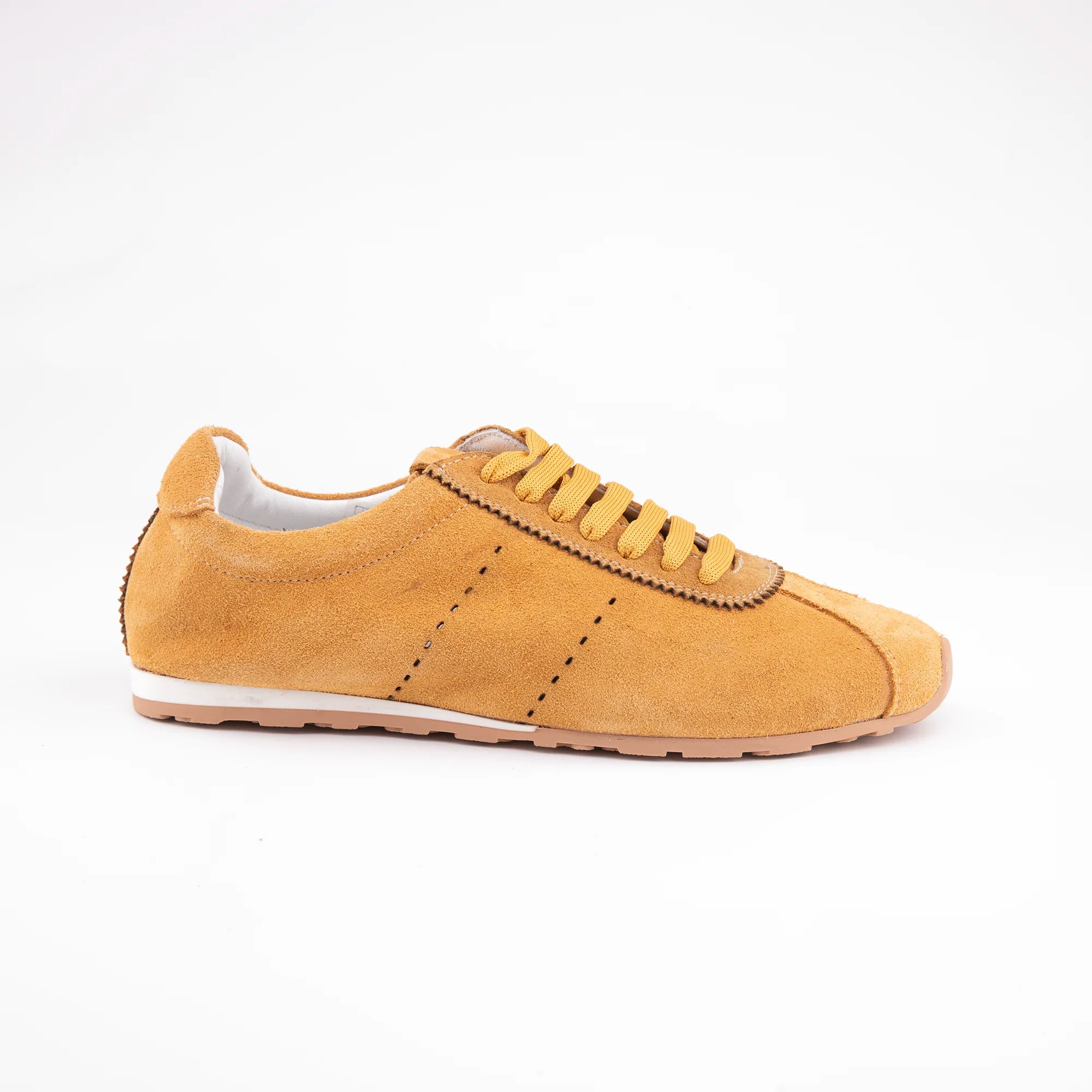 MrCalvano Pismo Beach Tan Leather Women's Sneaker