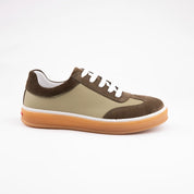 MrCalvano Redondo Beach Green Leather Women Shoes