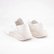 MrCalvano Santa Monica White Leather Women's Sneakers