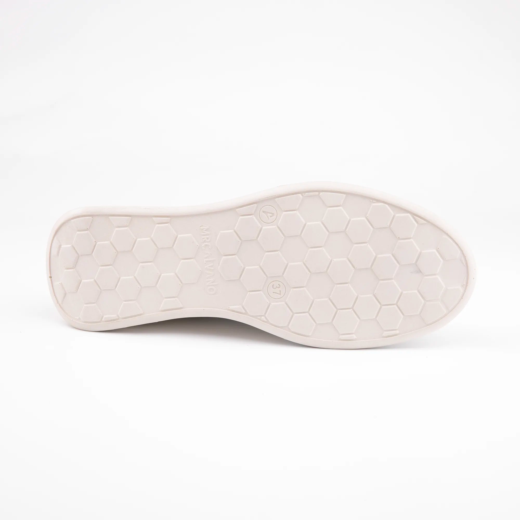 MrCalvano Santa Monica White Leather Women's Sneakers