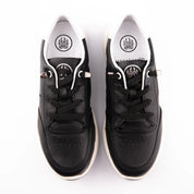 MrCalvano Venice Beach Black Leather Casual Women's Shoes