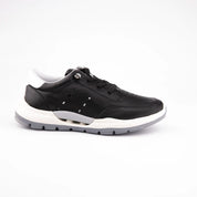 MrCalvano Venice Beach Black Leather Casual Women's Shoes