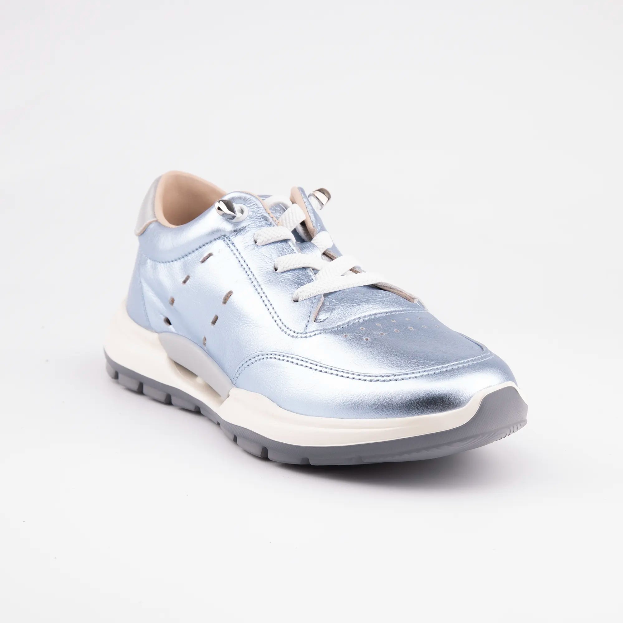 MrCalvano Venice Beach Ice Box Leather Women's Sneakers