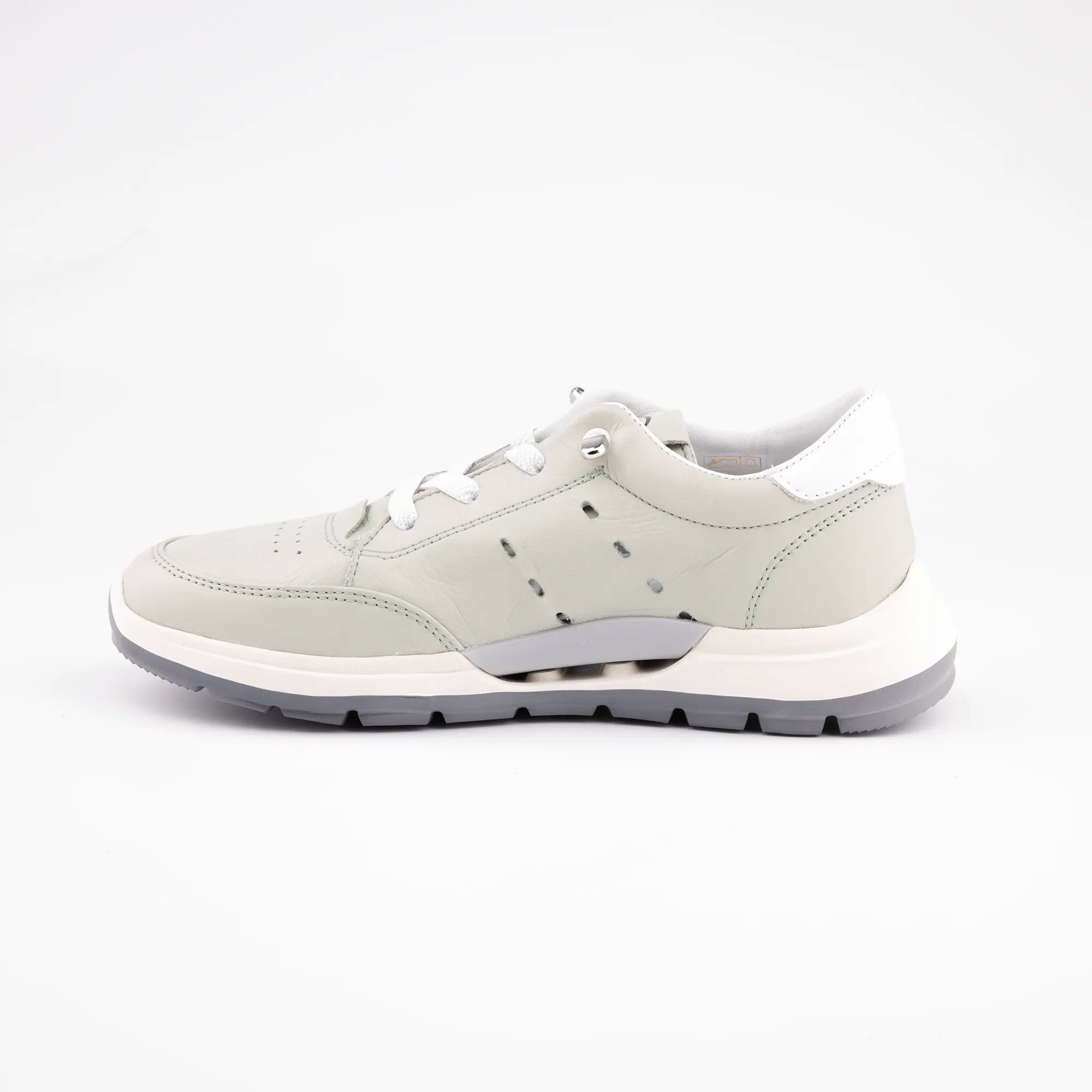 MrCalvano Venice Beach Mint Leather Women Casual Shoes