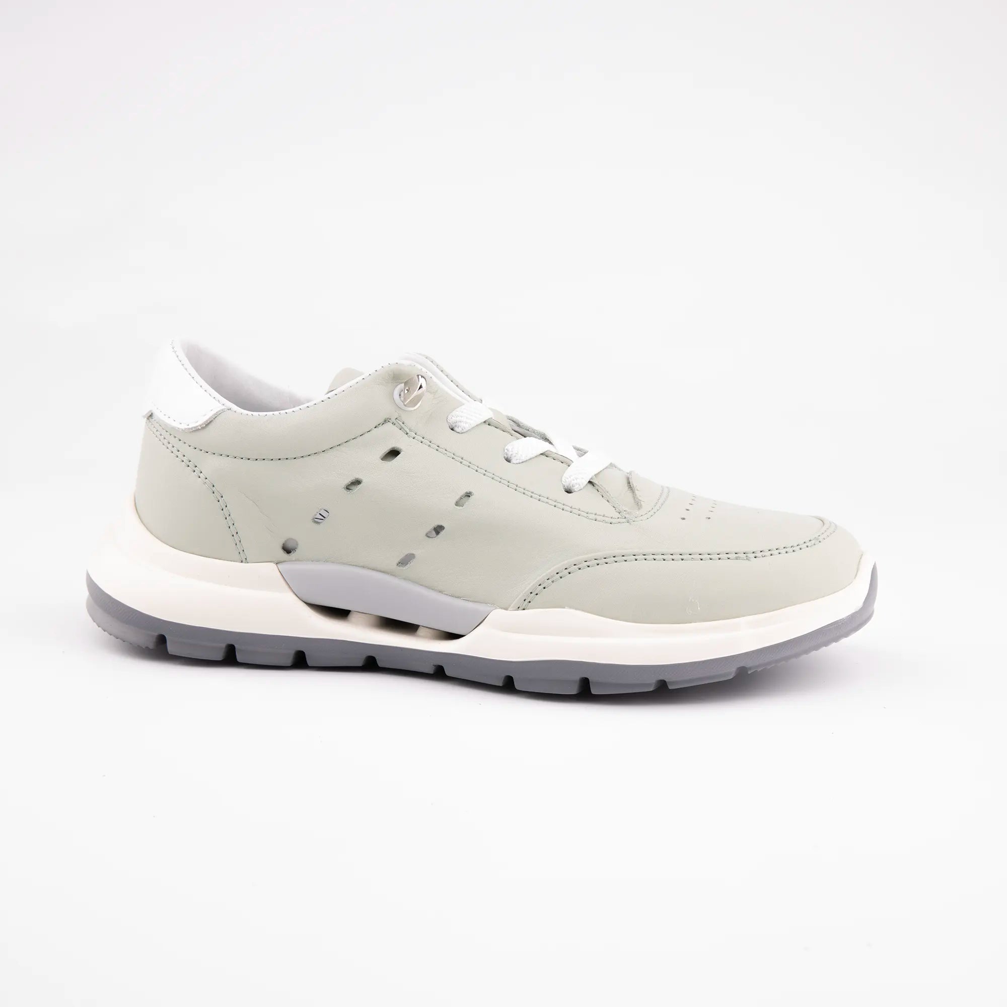 MrCalvano Venice Beach Mint Leather Women Casual Shoes