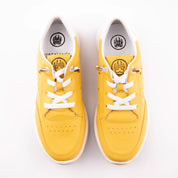MrCalvano Venice Beach Mustard Leather Women's Sneakers