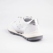 MrCalvano Venice Beach White Leather Women Sneakers
