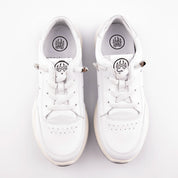MrCalvano Venice Beach White Leather Women Sneakers